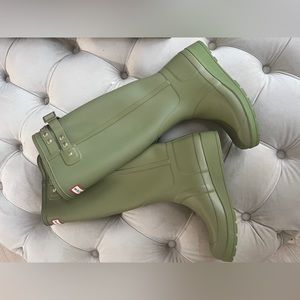 Hunter Original Tall Studded Wedge
Sole, Rain Boot, Sage UK4 US6 EU37